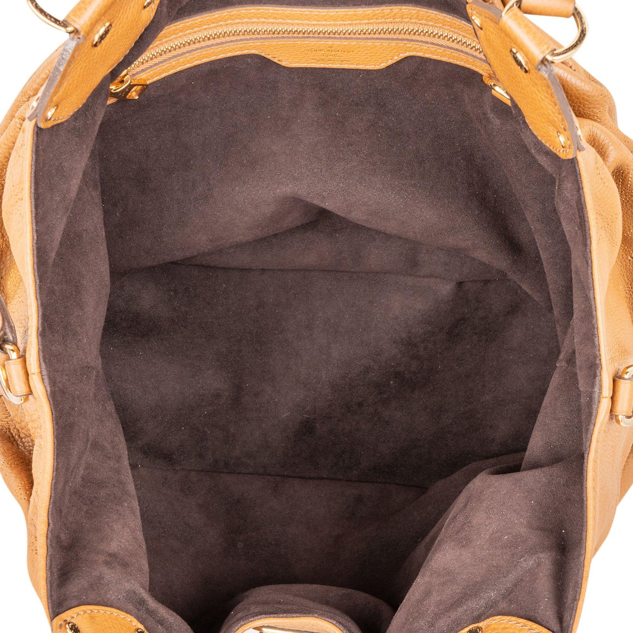 Louis Vuitton Louis Vuitton Leather Monogram Mahina Shoulder Bag Bruin