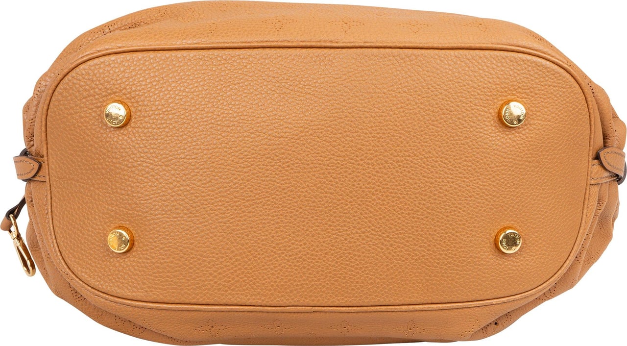 Louis Vuitton Louis Vuitton Leather Monogram Mahina Shoulder Bag Bruin