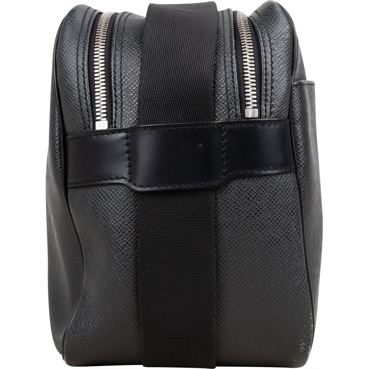 Louis Vuitton Louis Vuitton Taiga Leather Messenger Reporter PM Crossbody Bag Zwart