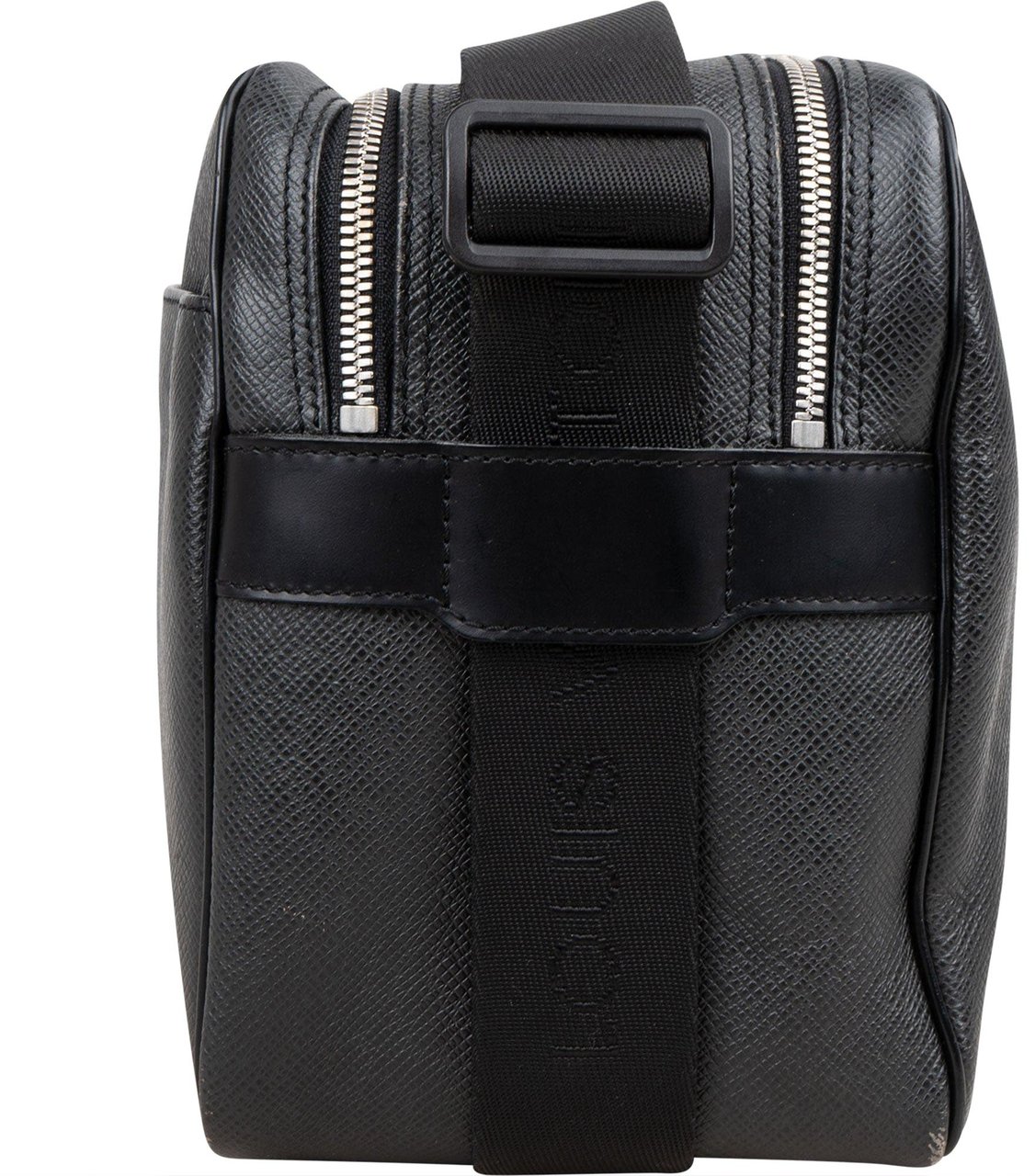 Louis Vuitton Louis Vuitton Taiga Leather Messenger Reporter PM Crossbody Bag Zwart