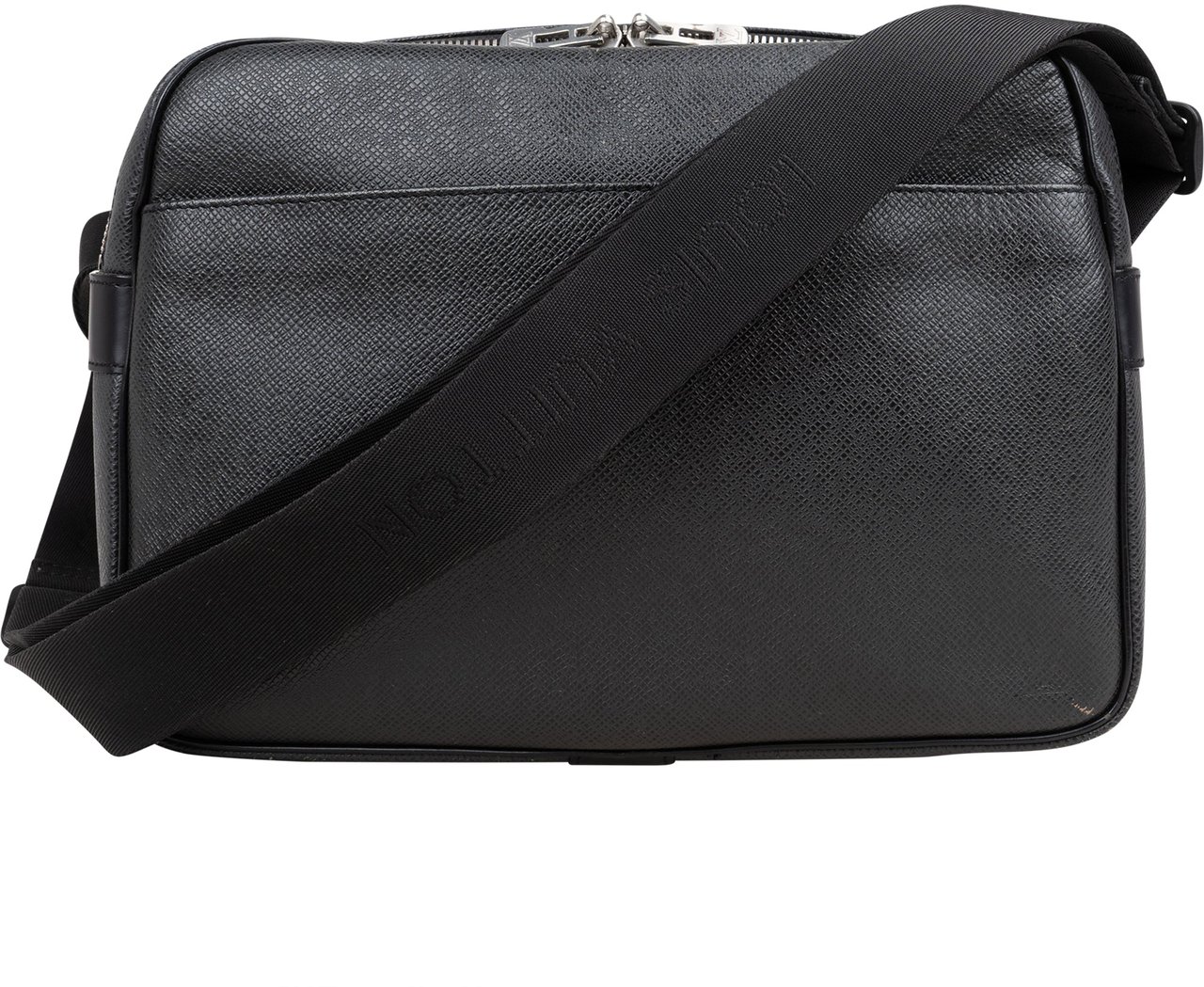 Louis Vuitton Louis Vuitton Taiga Leather Messenger Reporter PM Crossbody Bag Zwart