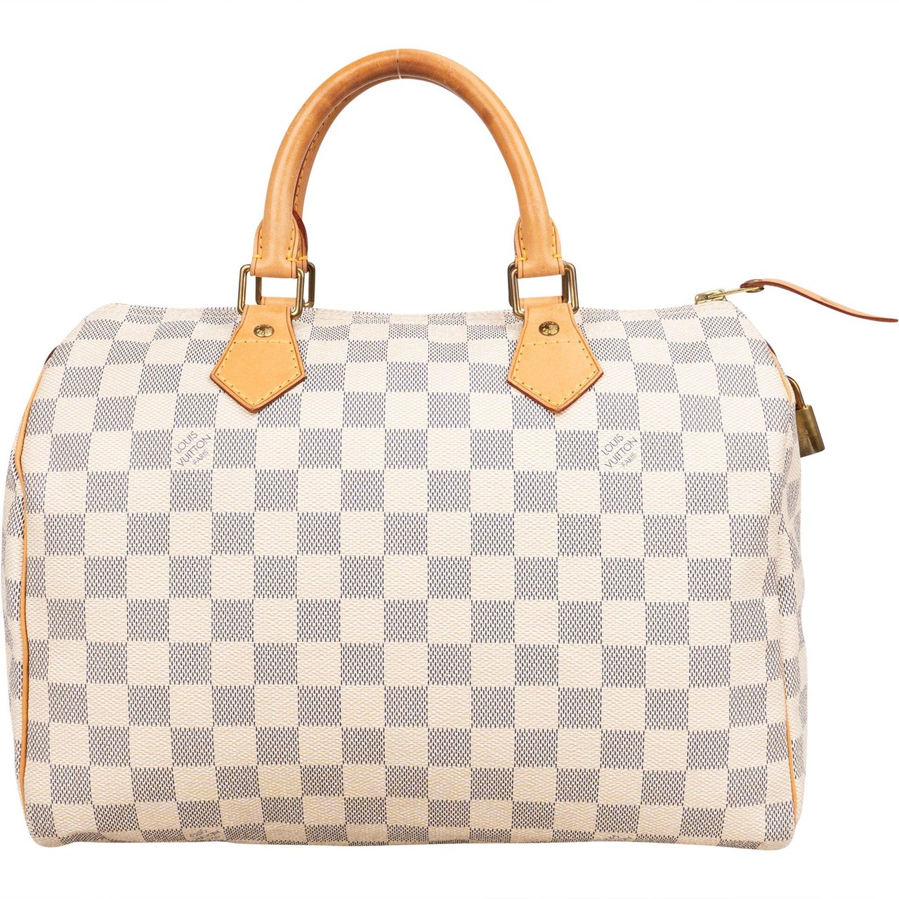 Louis Vuitton Louis Vuitton Damier Azur Monogram Speedy 30 Handbag Bruin