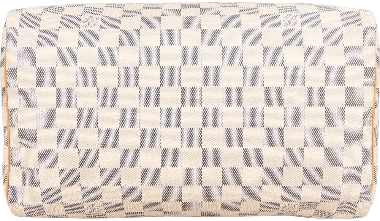 Louis Vuitton Louis Vuitton Damier Azur Monogram Speedy 30 Handbag Bruin