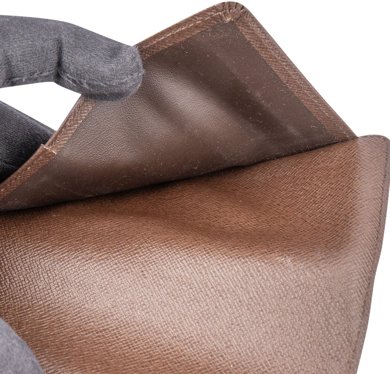 Louis Vuitton Louis Vuitton Damier Ebene Monogram Passport Couverture Cover N60189 Bruin