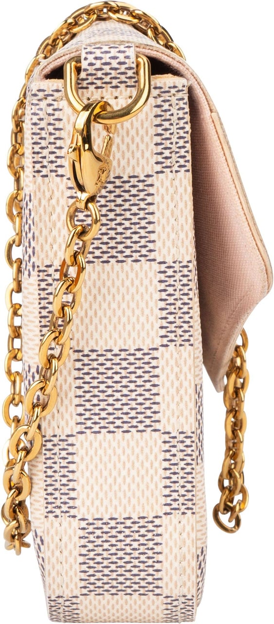 Louis Vuitton Louis Vuitton Damier Azur Monogram Felicie Crossbody Bag Wit