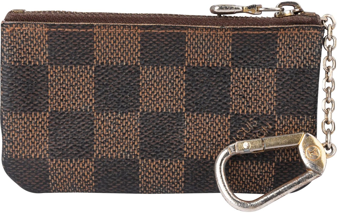 Louis Vuitton Louis Vuitton Damier Ebene Monogram Key Pouch Pochette Cles Bruin