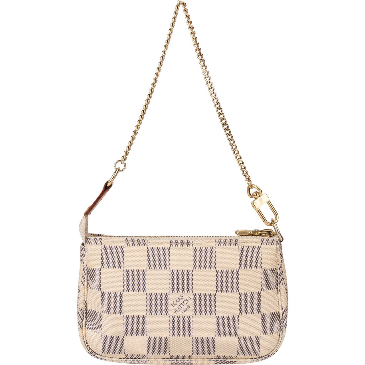 Louis Vuitton Louis Vuitton Damier Azur Monogram Mini Pochette Accessoire Shoulder Bag Wit