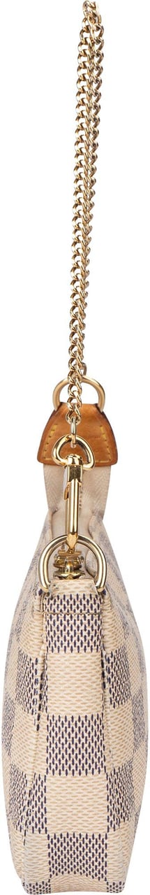 Louis Vuitton Louis Vuitton Damier Azur Monogram Mini Pochette Accessoire Shoulder Bag Wit