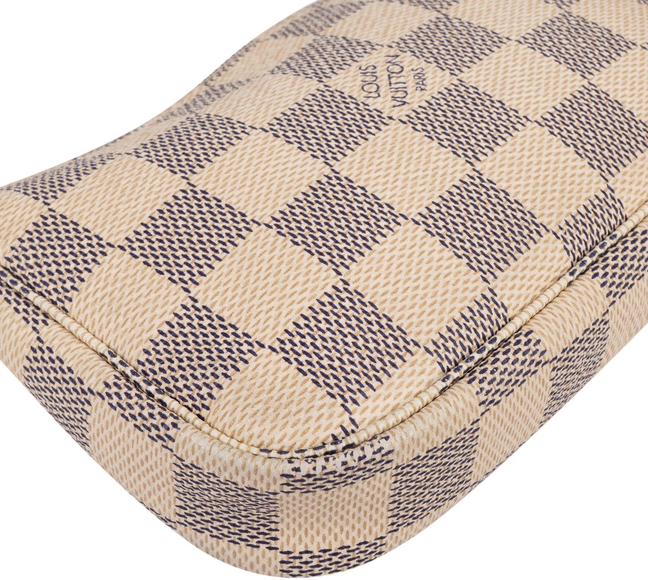 Louis Vuitton Louis Vuitton Damier Azur Monogram Mini Pochette Accessoire Shoulder Bag Wit