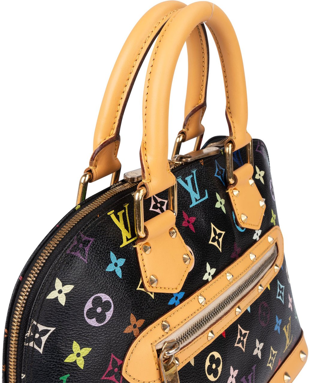 Louis Vuitton Louis Vuitton Murakami Multicolor Alma PM Handbag Zwart