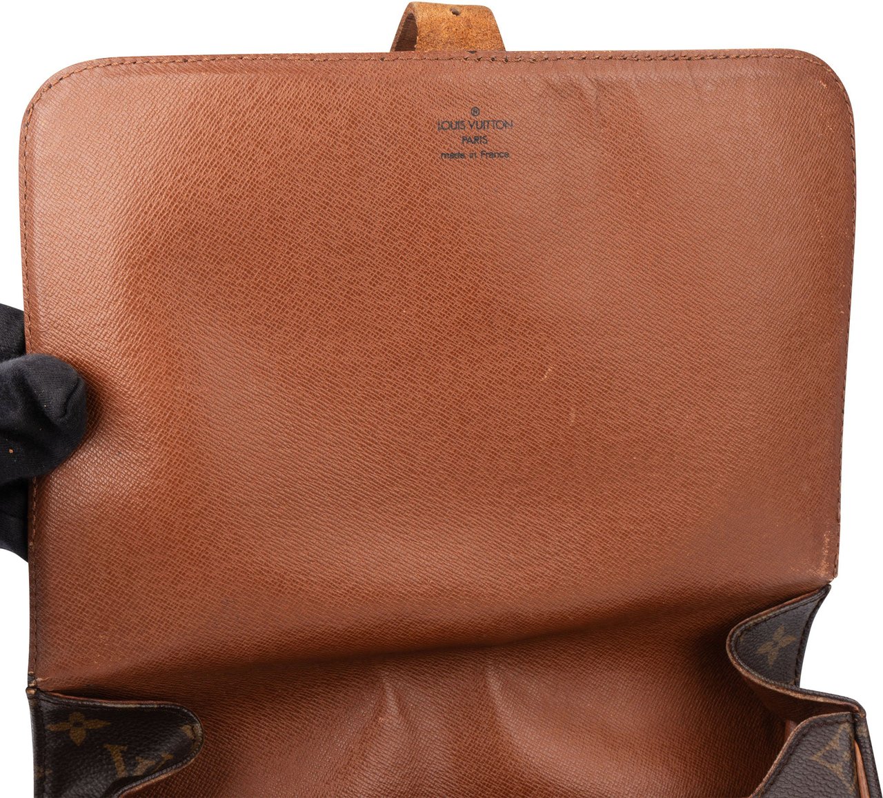 Louis Vuitton Louis Vuitton Canvas Monogram Cartouchiere MM Crossbody Bag Bruin