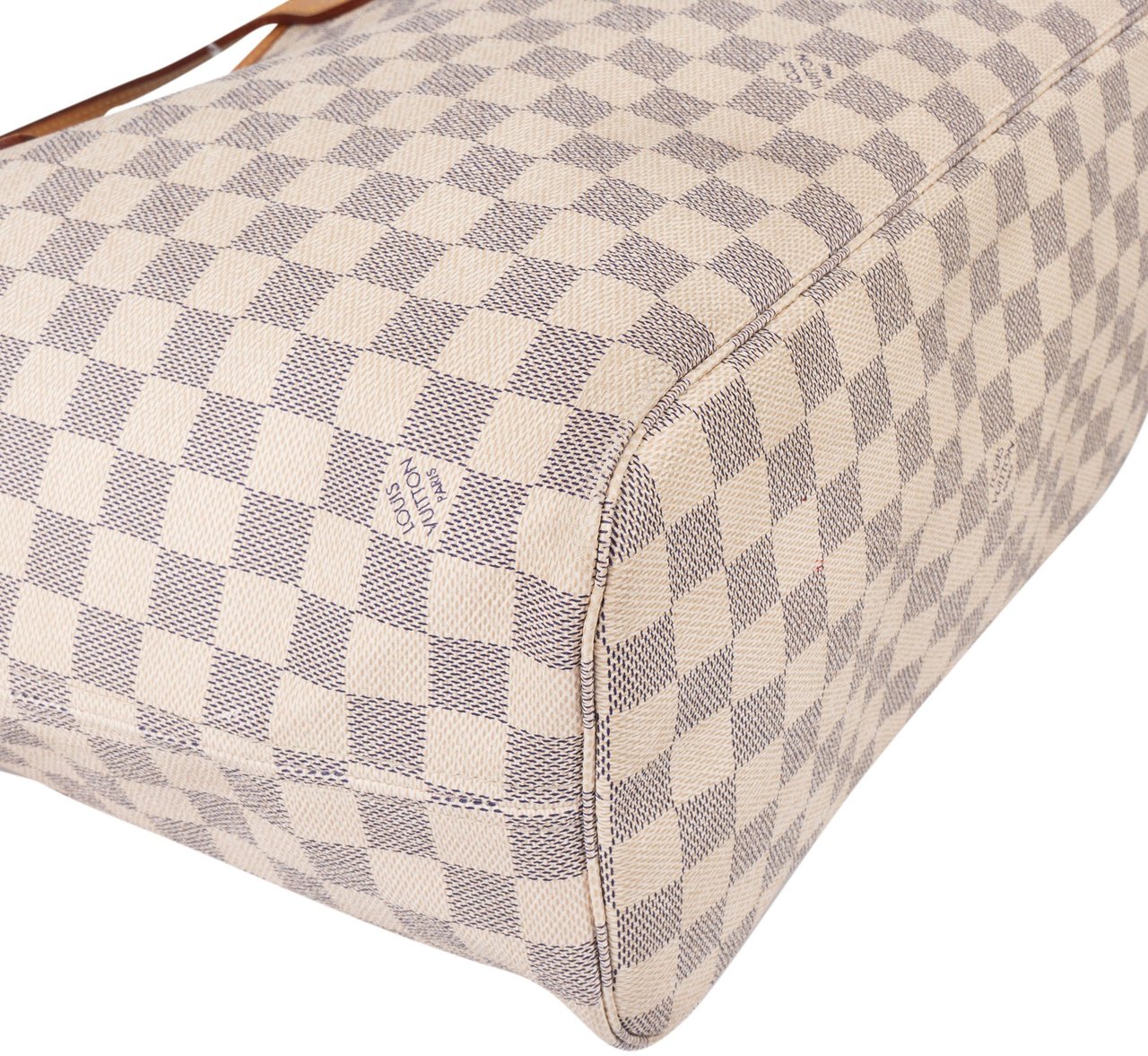 Louis Vuitton Louis Vuitton Damier Azur Monogram Neverfull MM Shopper Handbag Wit