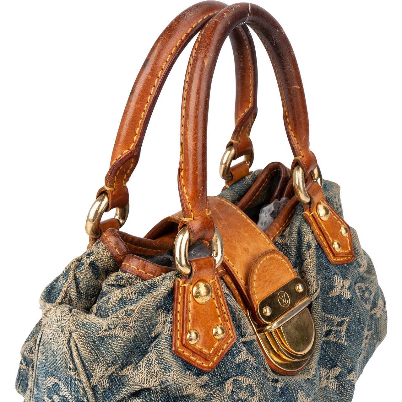 Louis Vuitton Louis Vuitton Denim Monogram Pleaty Handbag Divers