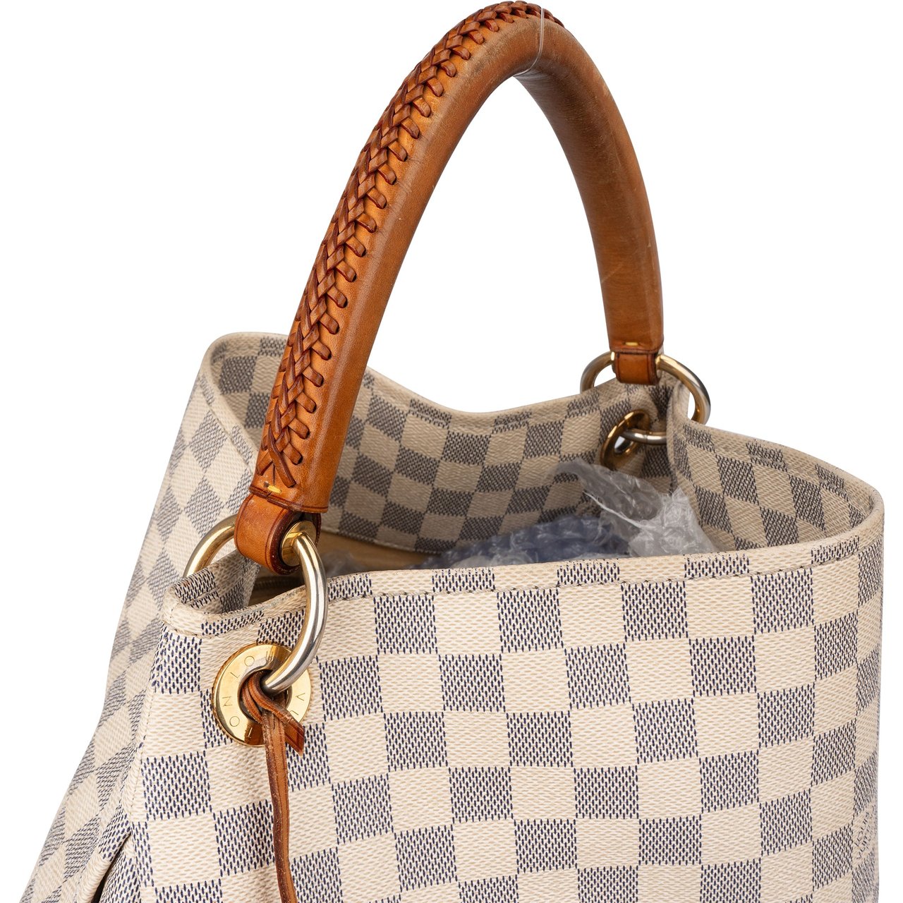 Louis Vuitton Louis Vuitton Damier Azur Monogram Artsy MM Handbag Wit