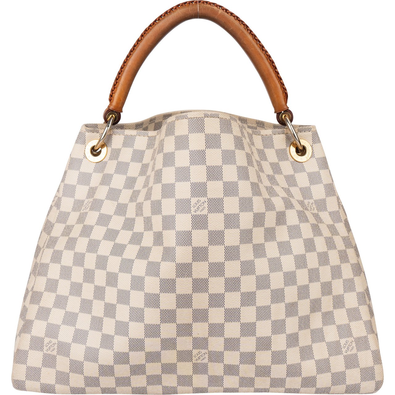 Louis Vuitton Louis Vuitton Damier Azur Monogram Artsy MM Handbag Wit