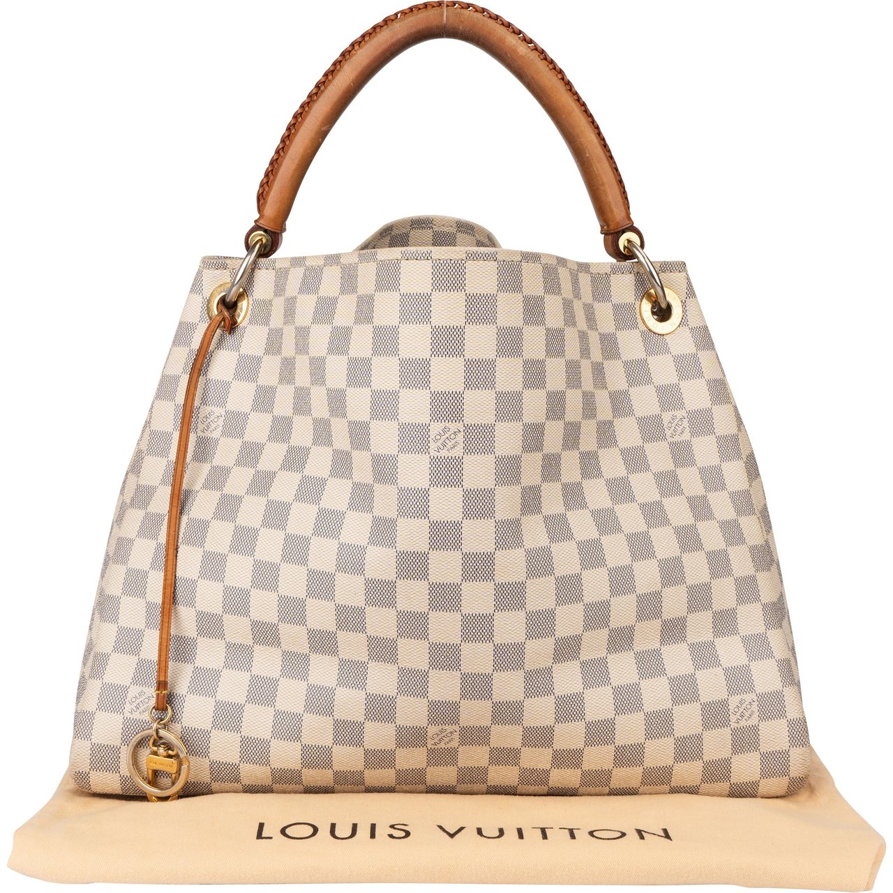 Louis Vuitton Louis Vuitton Damier Azur Monogram Artsy MM Handbag Wit