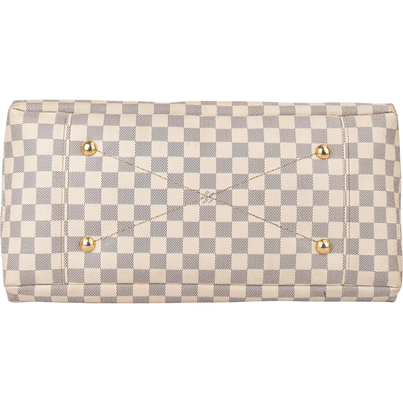 Louis Vuitton Louis Vuitton Damier Azur Monogram Artsy MM Handbag Wit