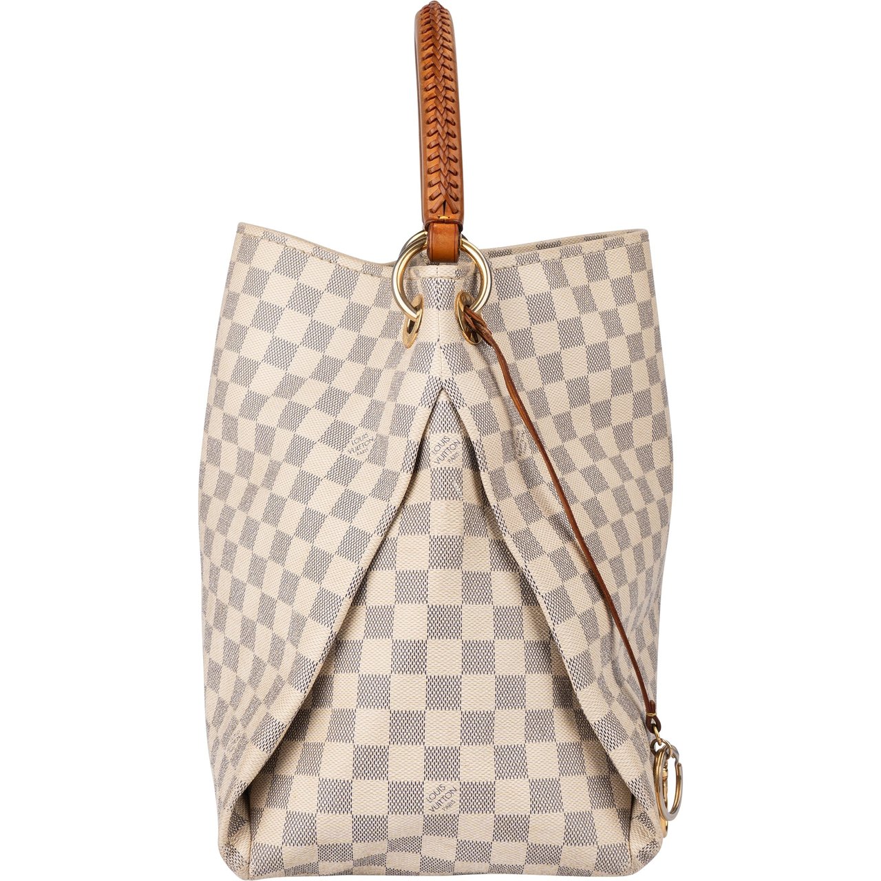 Louis Vuitton Louis Vuitton Damier Azur Monogram Artsy MM Handbag Wit