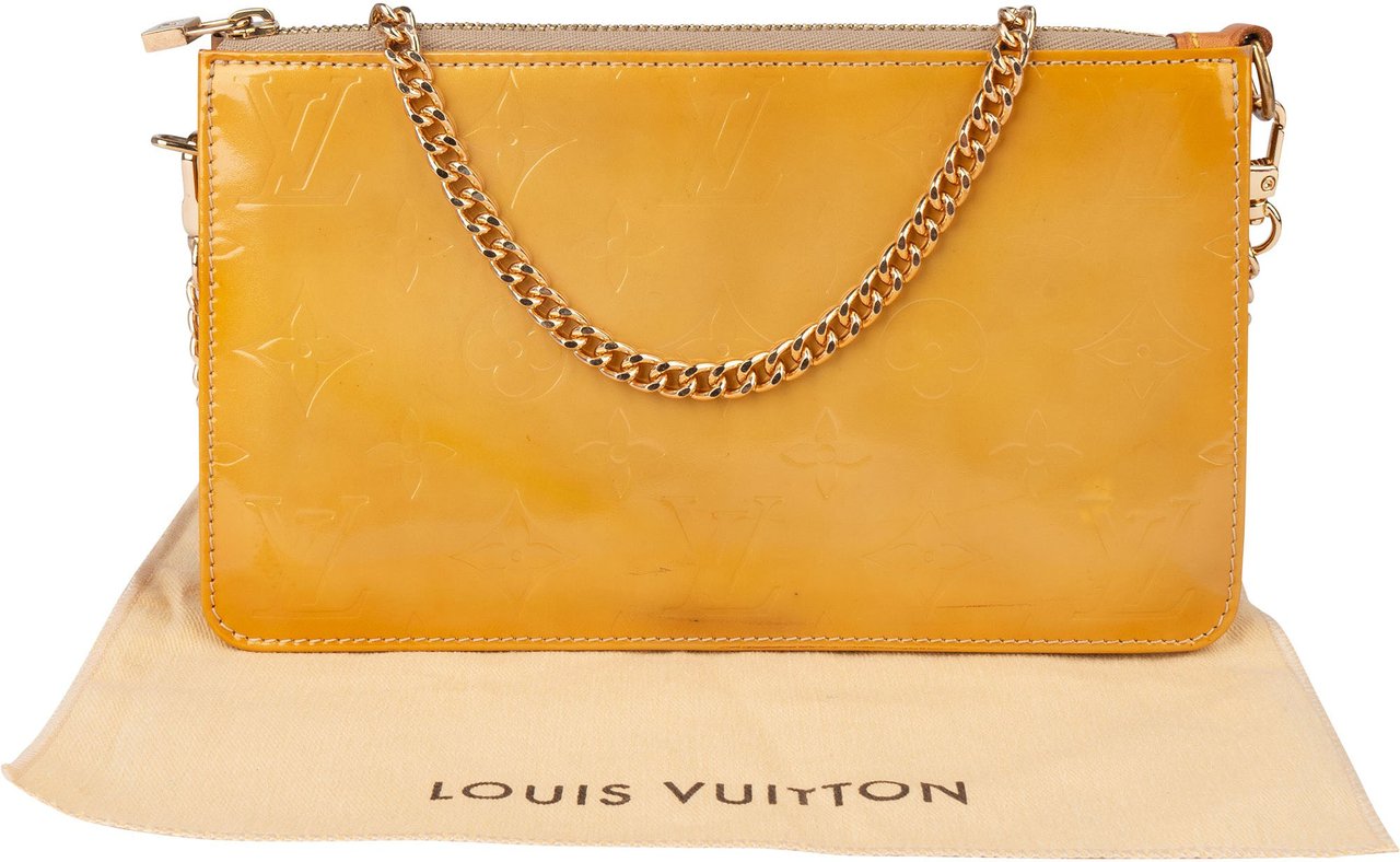 Louis Vuitton Louis Vuitton Vernis Monogram Lexington Pochette Accessoire Shoulder Bag Geel