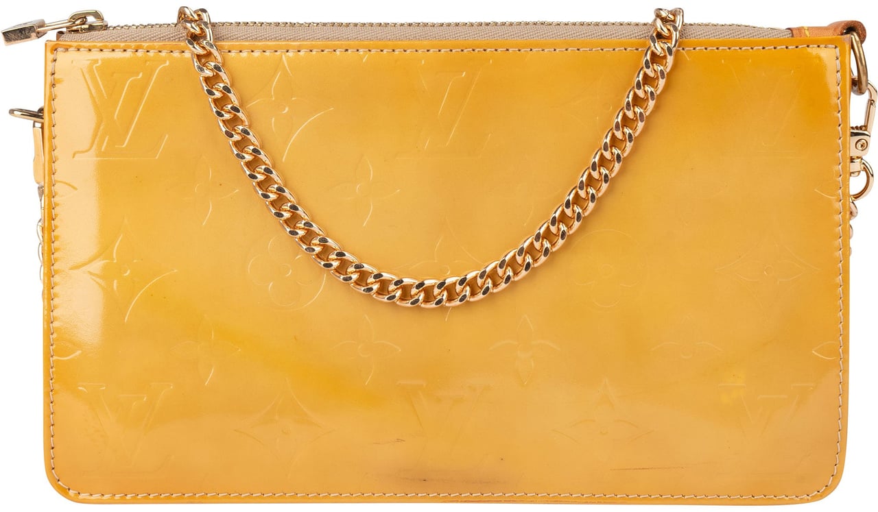 Louis Vuitton Louis Vuitton Vernis Monogram Lexington Pochette Accessoire Shoulder Bag Geel