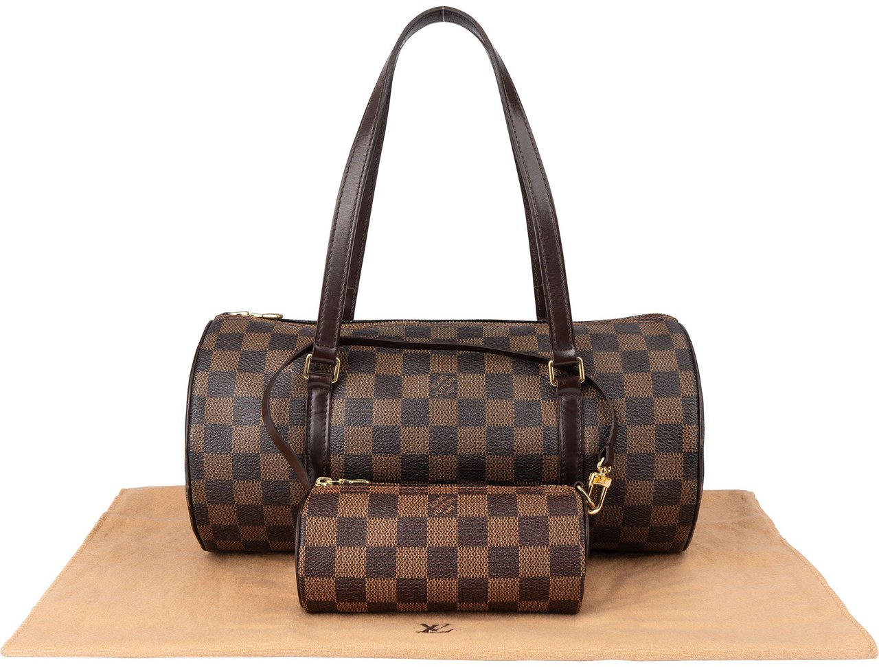 Louis Vuitton Louis Vuitton Damier Ebene Monogram Papillon Set Handbag Bruin