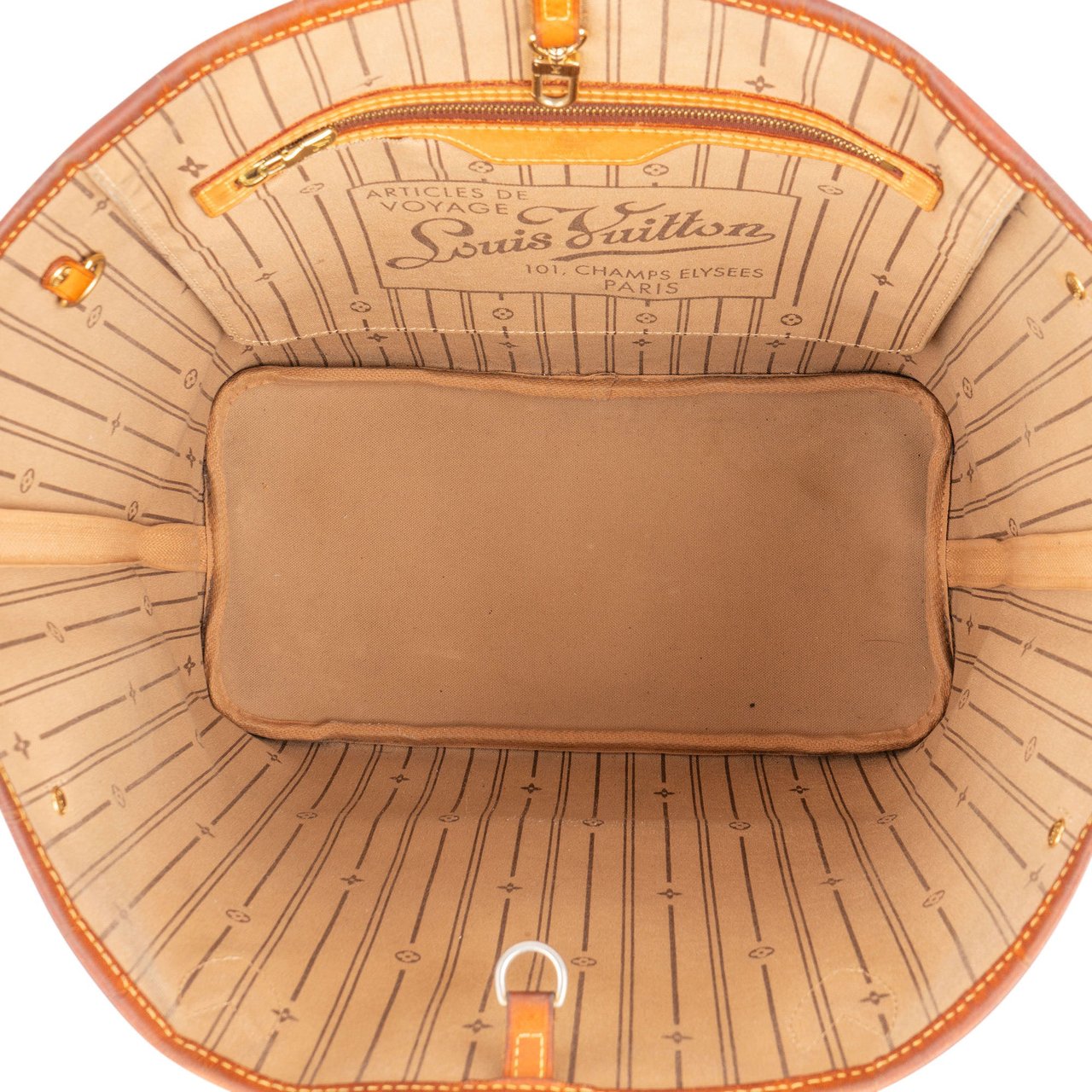 Louis Vuitton Louis Vuitton Canvas Monogram Neverfull MM Shopper Handbag Bruin