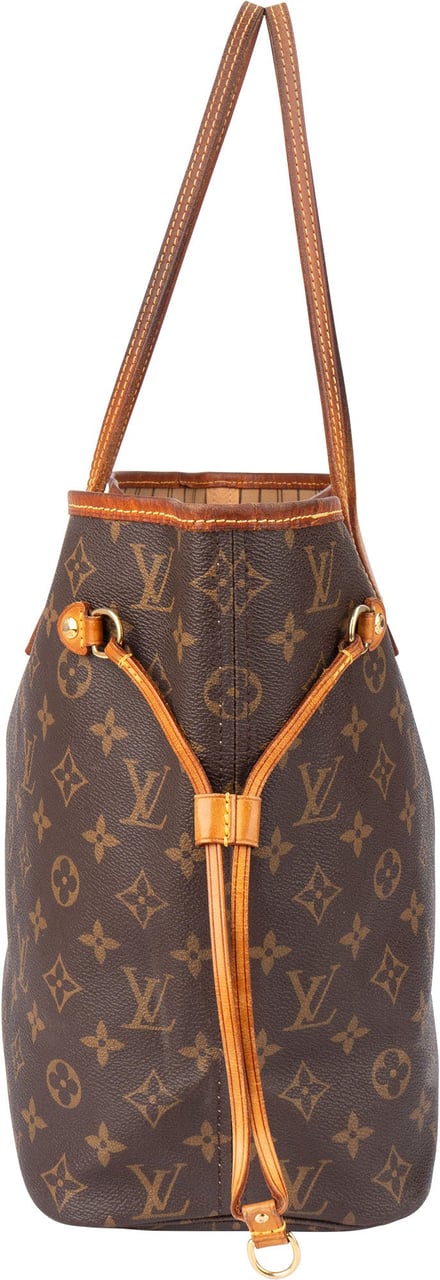 Louis Vuitton Louis Vuitton Canvas Monogram Neverfull MM Shopper Handbag Bruin