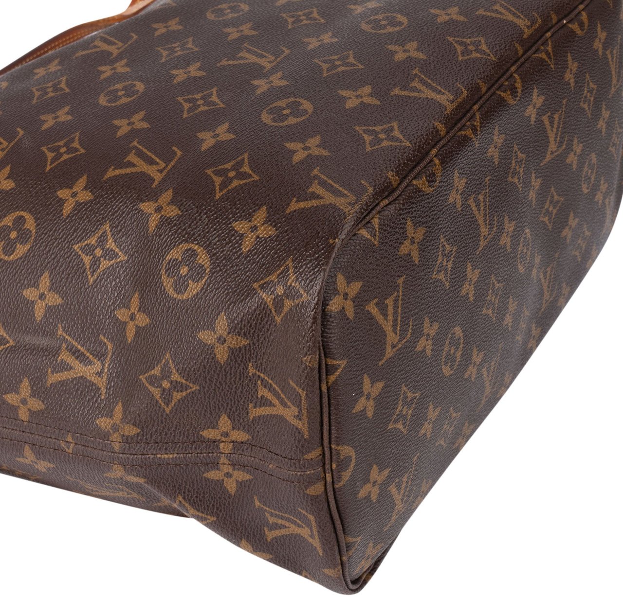 Louis Vuitton Louis Vuitton Canvas Monogram Neverfull MM Shopper Handbag Bruin
