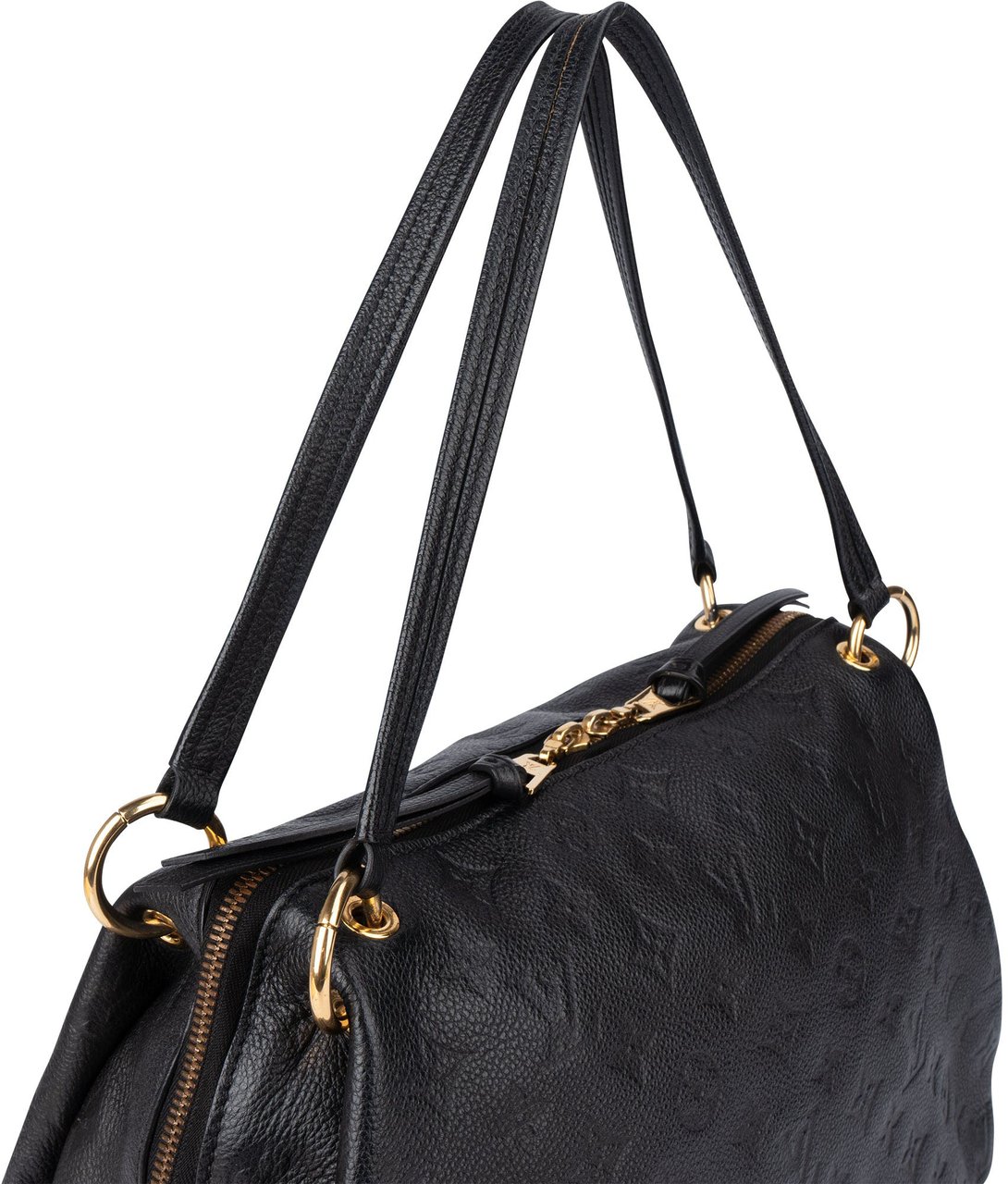 Louis Vuitton Louis Vuitton Leather Empreinte Monogram Ponthieu PM Shoulder Bag Zwart