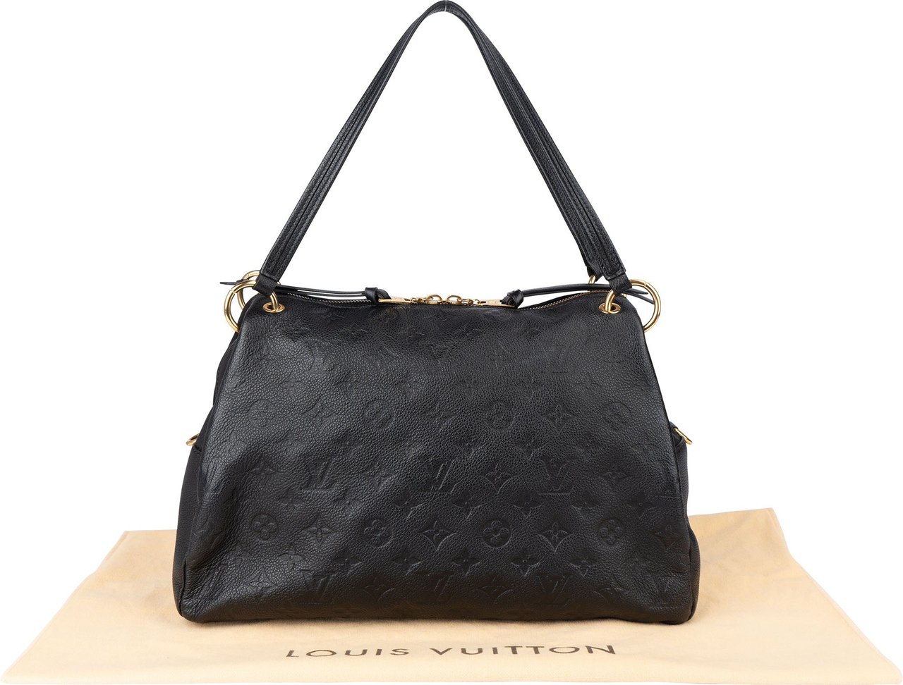 Louis Vuitton Louis Vuitton Leather Empreinte Monogram Ponthieu PM Shoulder Bag Zwart