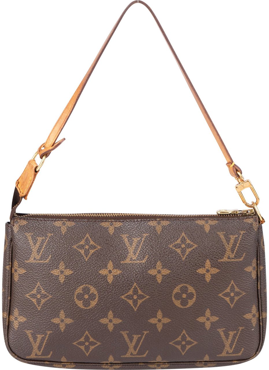 Louis Vuitton Louis Vuitton Canvas Monogram Pochette Accessoire Handbag Bruin