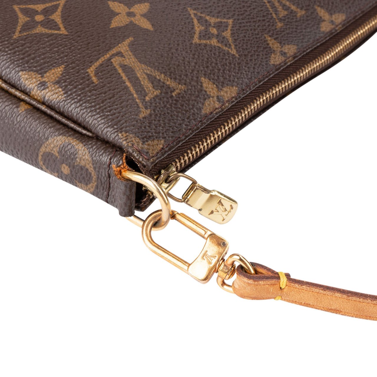 Louis Vuitton Louis Vuitton Canvas Monogram Pochette Accessoire Handbag Bruin