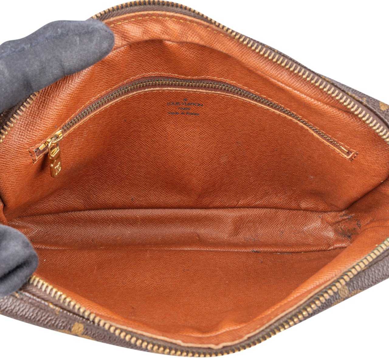 Louis Vuitton Louis Vuitton Canvas Monogram Marly Dragonne Clutch Bruin