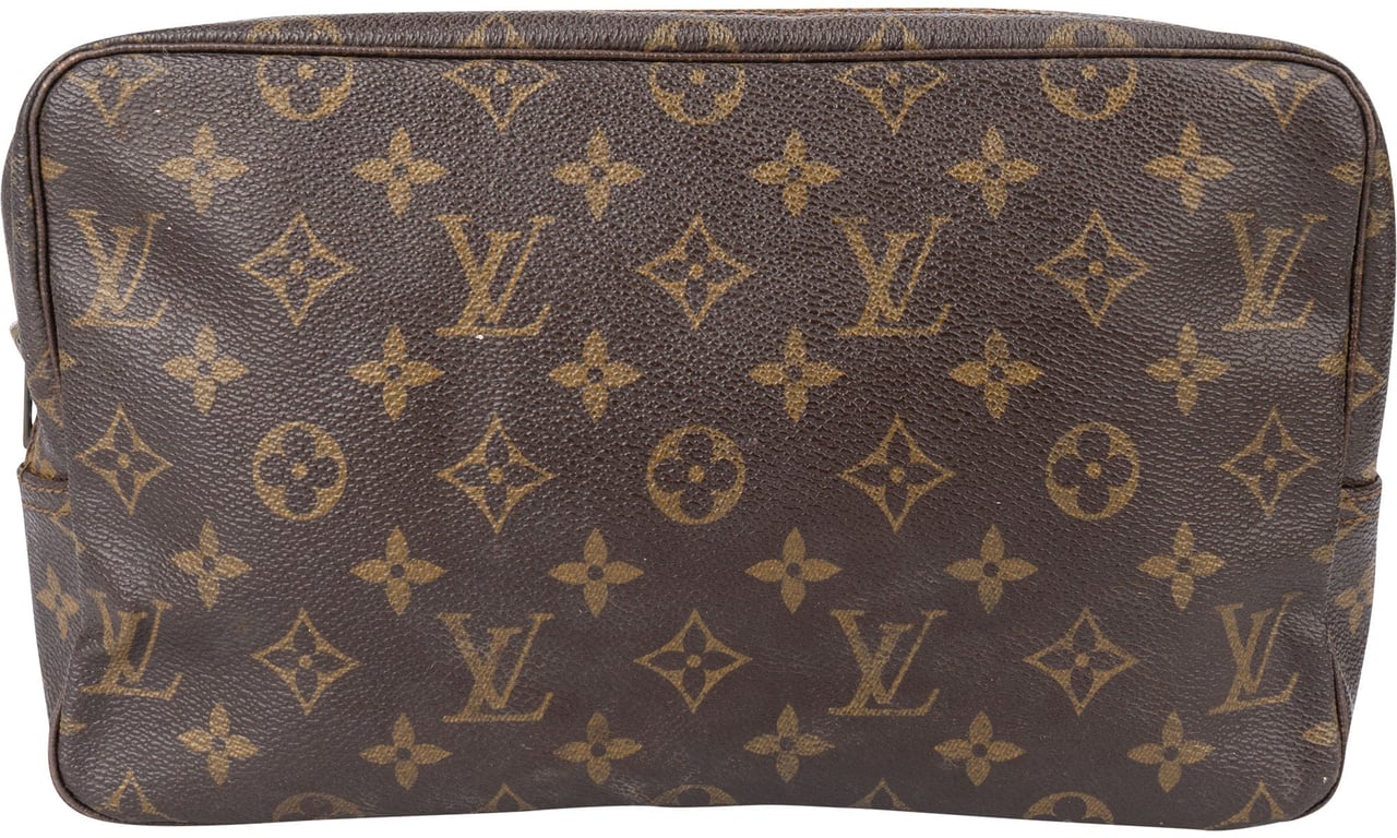 Louis Vuitton Louis Vuitton Canvas Monogram Trousse Toilette 28 Clutch Bruin