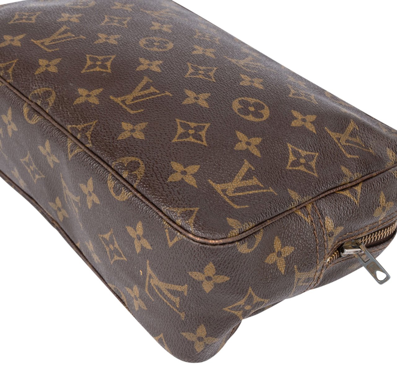 Louis Vuitton Louis Vuitton Canvas Monogram Trousse Toilette 28 Clutch Bruin