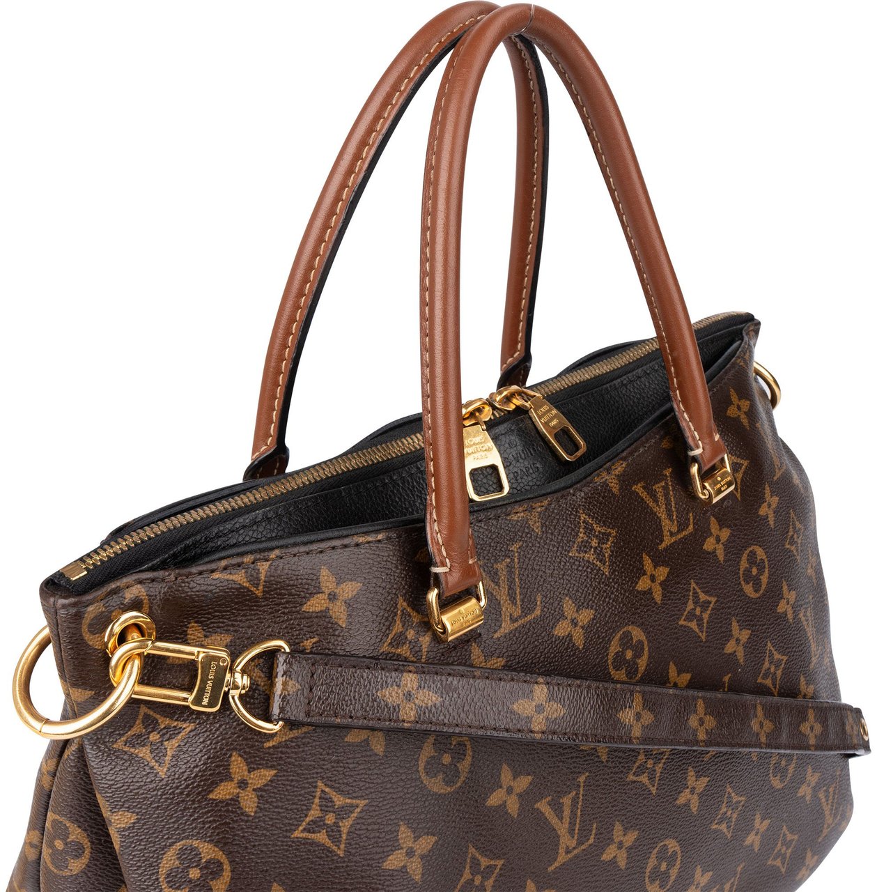 Louis Vuitton Louis Vuitton Canvas Monogram Pallas BB Handbag Bruin