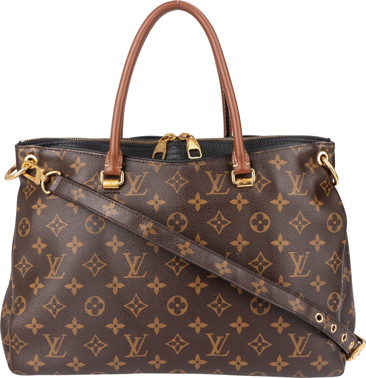 Louis Vuitton Louis Vuitton Canvas Monogram Pallas BB Handbag Bruin