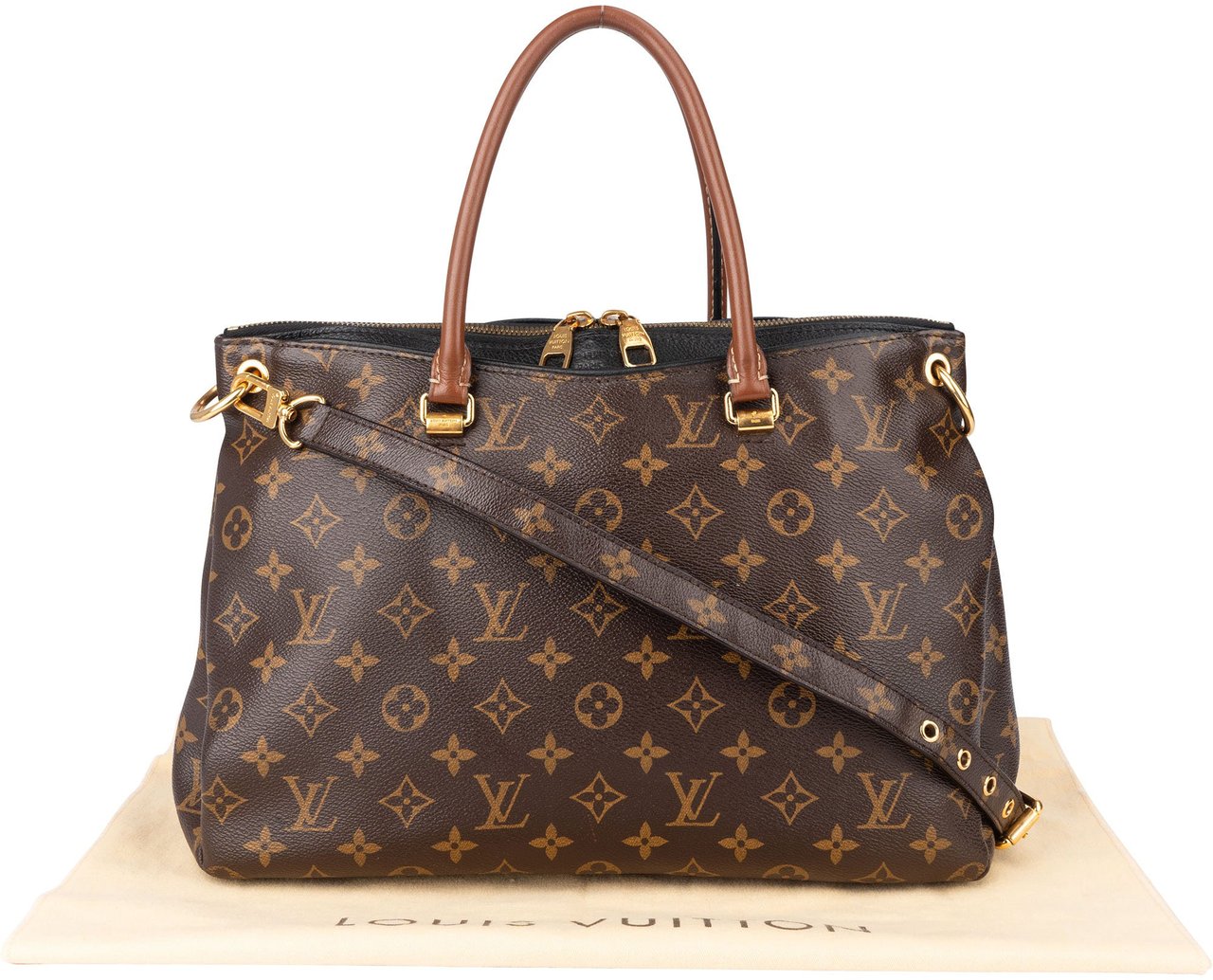 Louis Vuitton Louis Vuitton Canvas Monogram Pallas BB Handbag Bruin