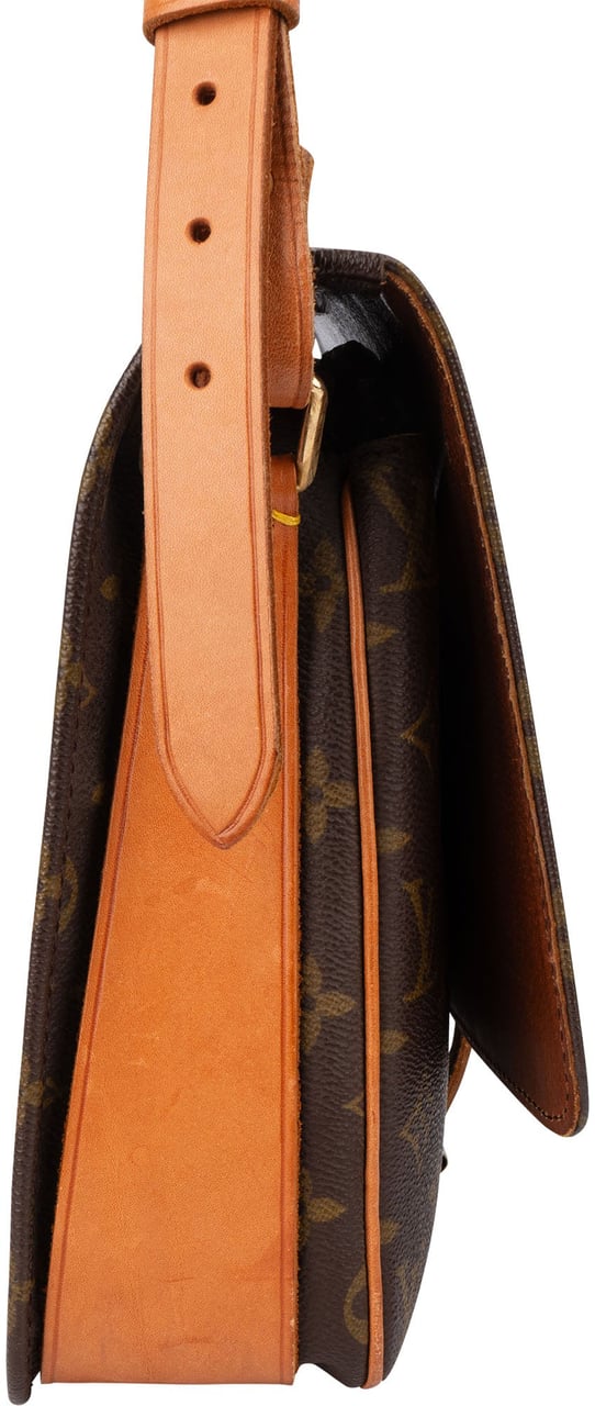 Louis Vuitton Louis Vuitton Canvas Monogram Cartouchiere GM Crossbody Bag Bruin