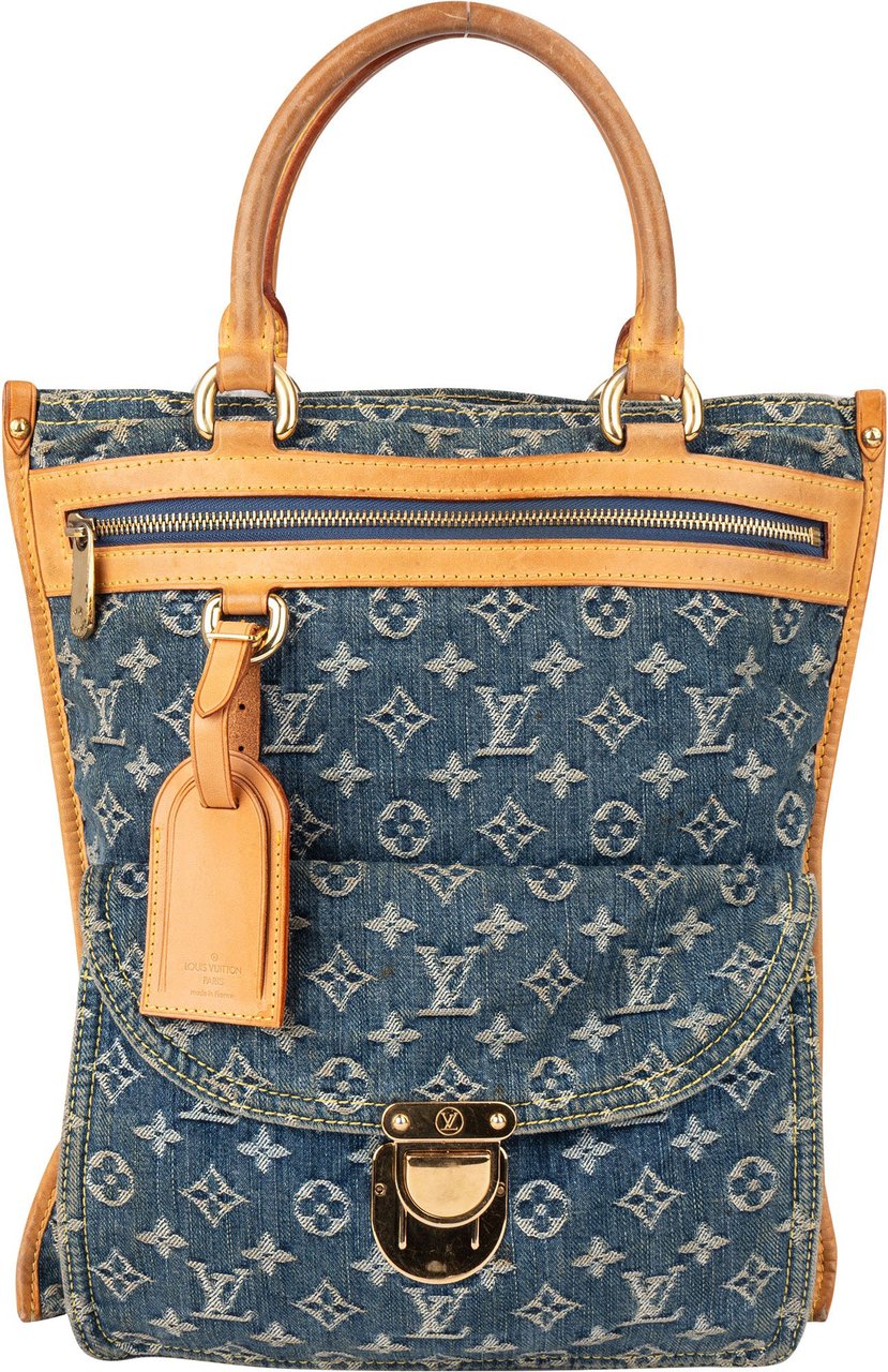 Louis Vuitton Louis Vuitton Denim Monogram Sac Plat Handbag Divers