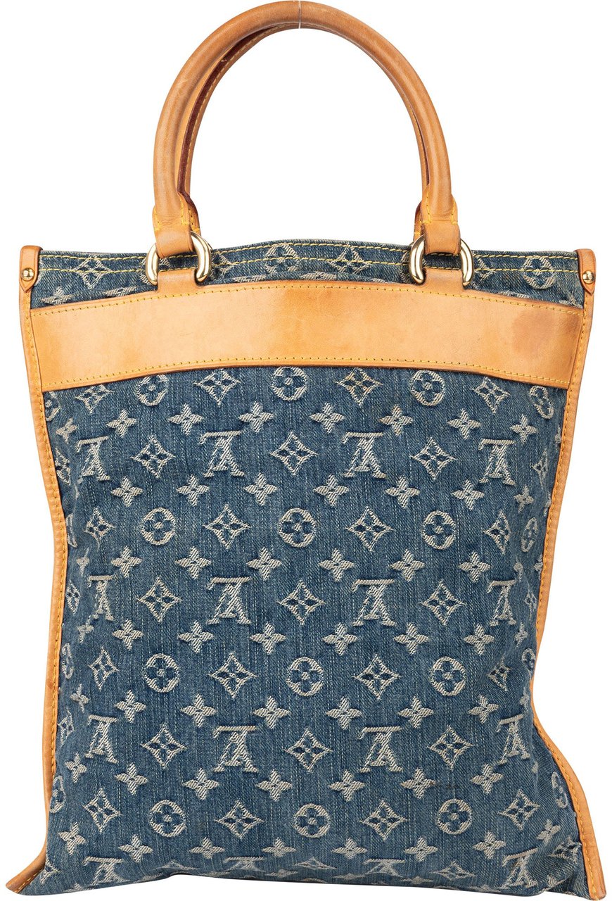 Louis Vuitton Louis Vuitton Denim Monogram Sac Plat Handbag Divers