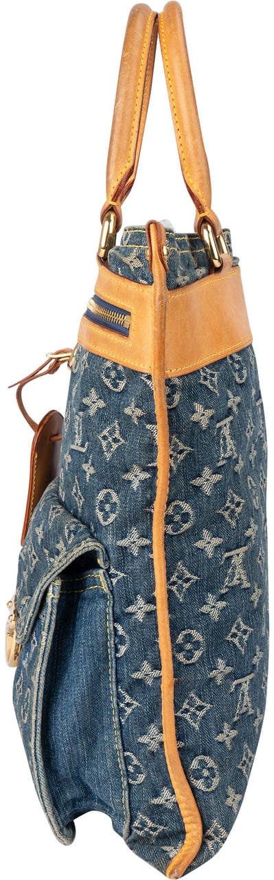 Louis Vuitton Louis Vuitton Denim Monogram Sac Plat Handbag Divers