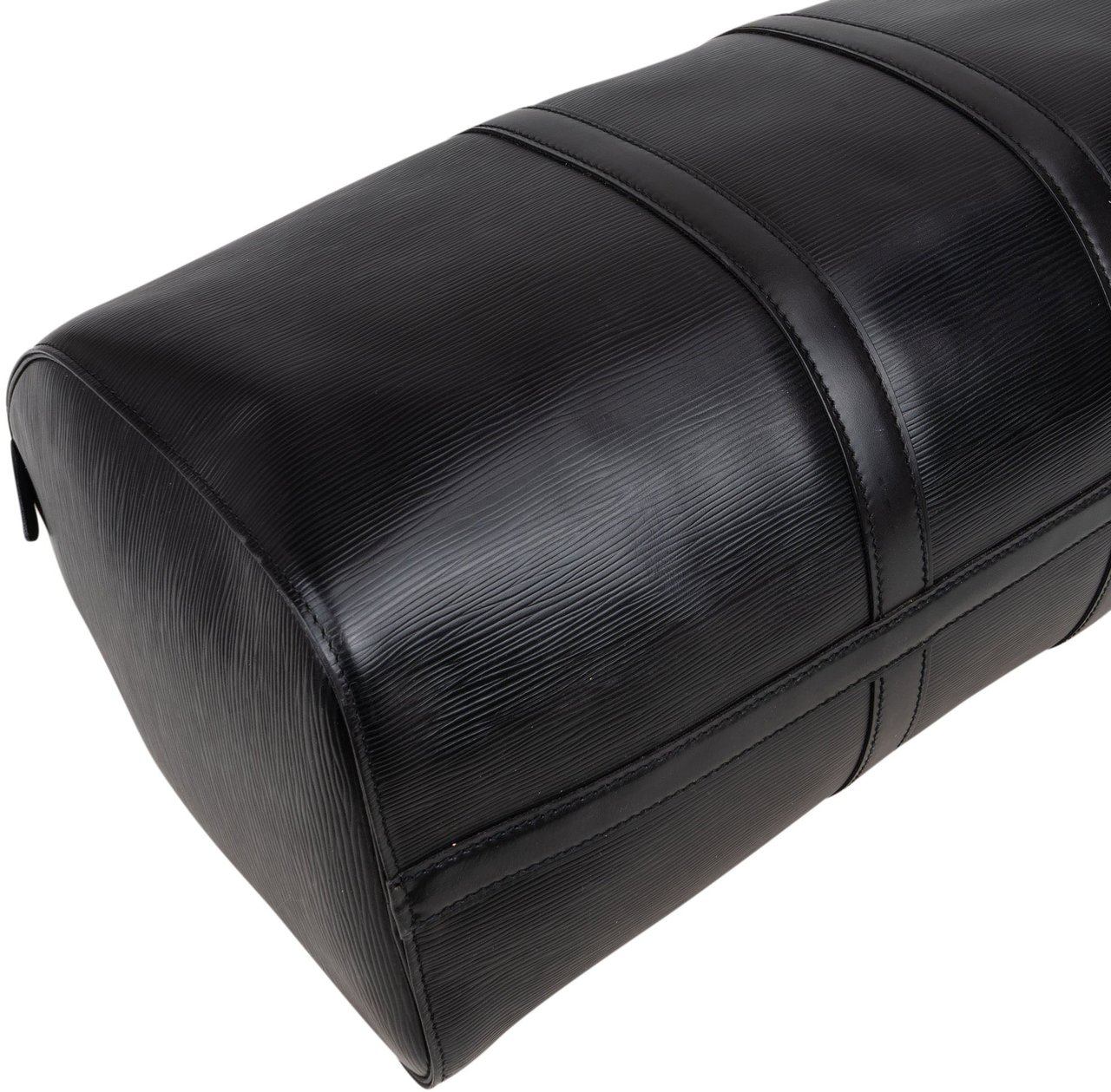 Louis Vuitton Louis Vuitton Noir Epi Leather Keepall 45 Zwart