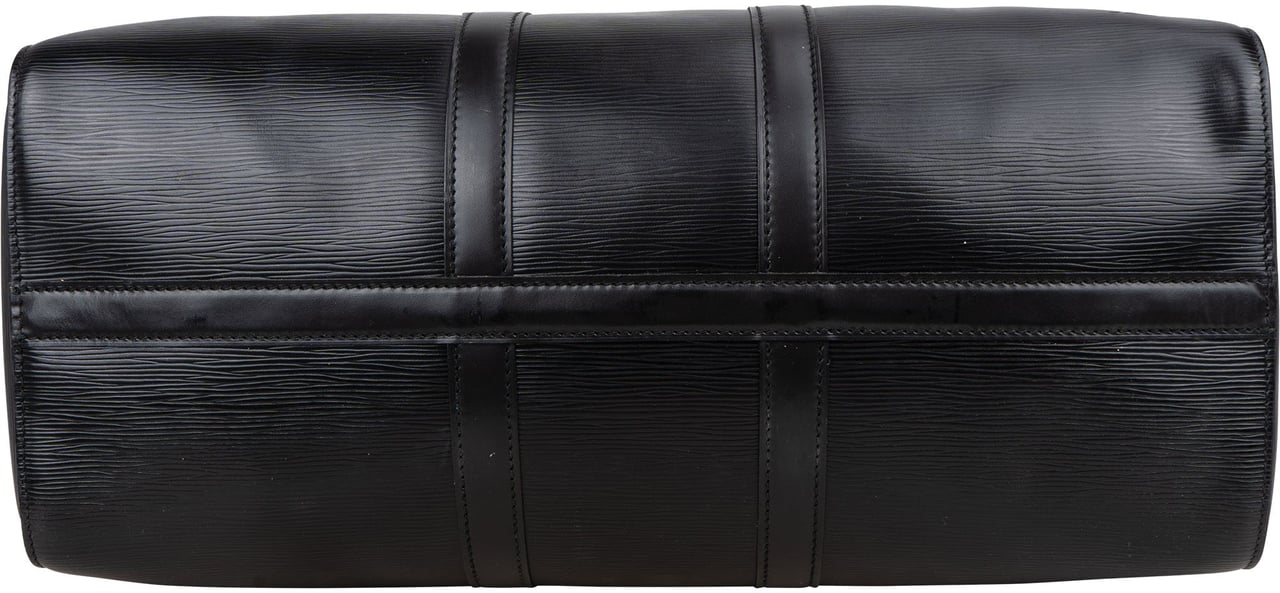 Louis Vuitton Louis Vuitton Noir Epi Leather Keepall 45 Zwart