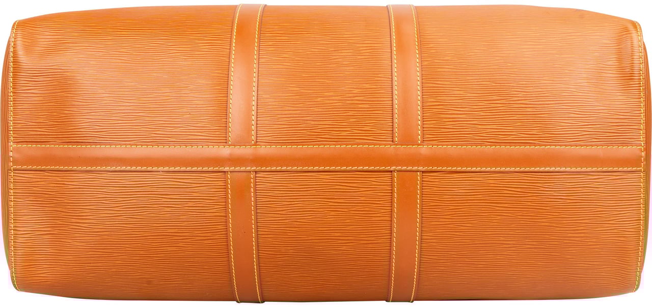 Louis Vuitton Louis Vuitton Cognac Epi Leather Keepall 50 Bruin