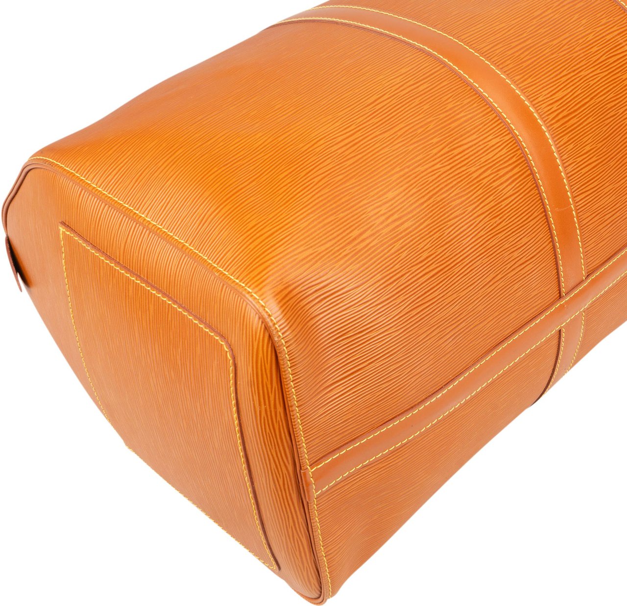 Louis Vuitton Louis Vuitton Cognac Epi Leather Keepall 50 Bruin