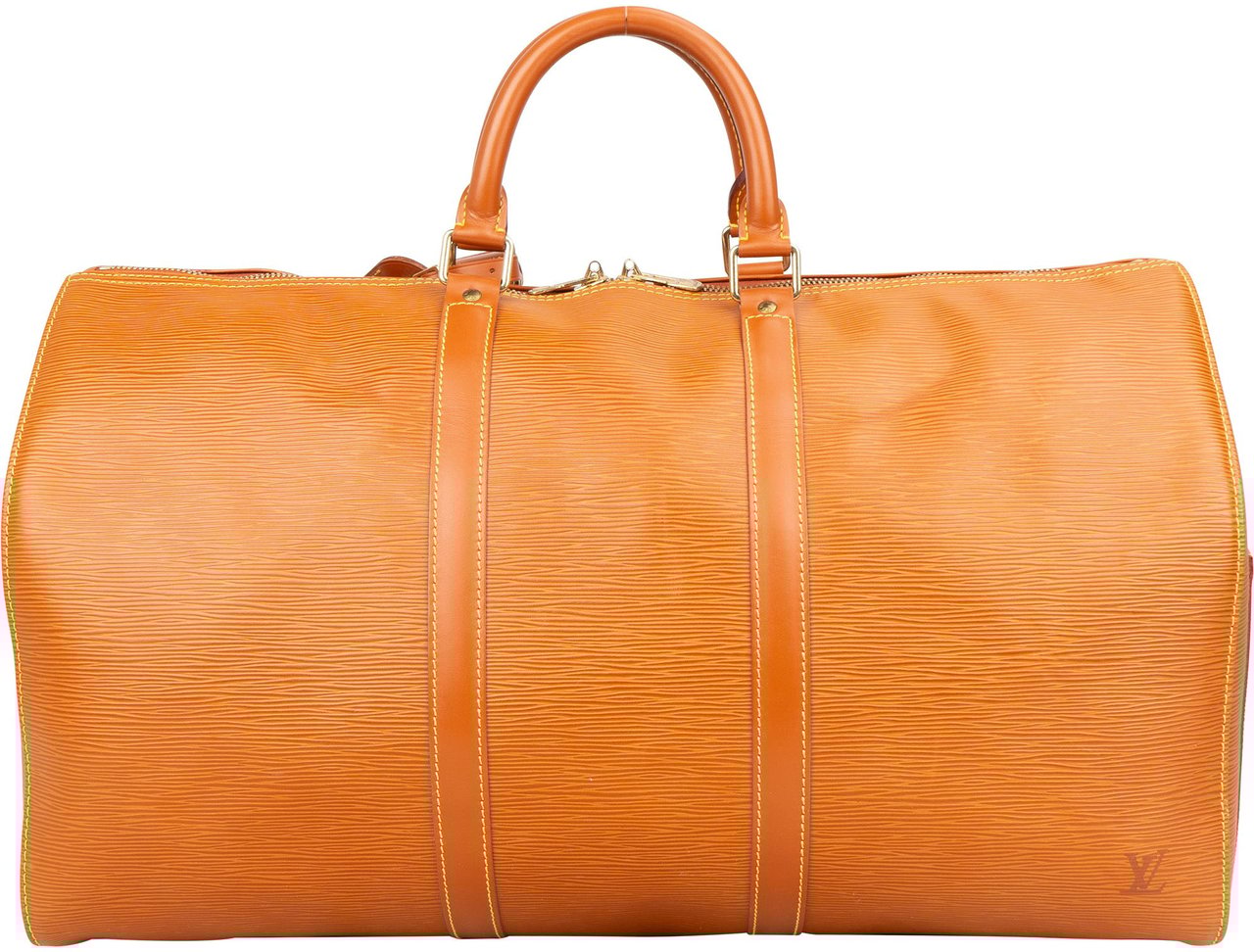 Louis Vuitton Louis Vuitton Cognac Epi Leather Keepall 50 Bruin