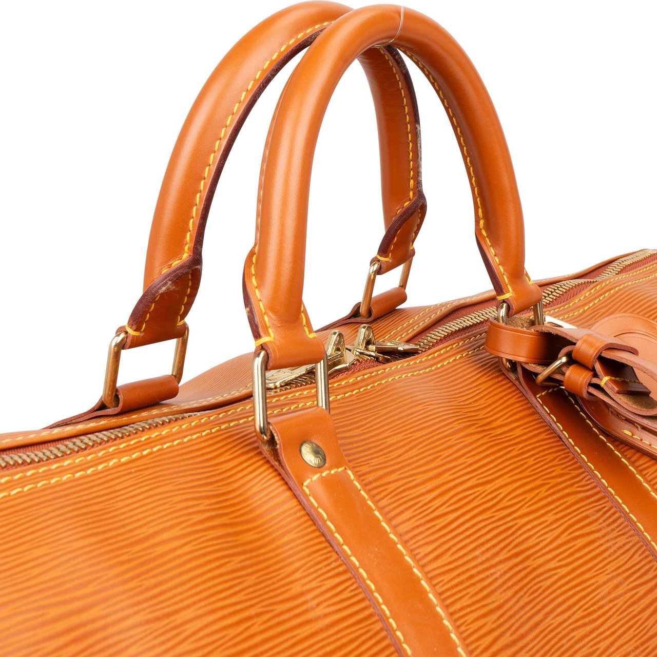 Louis Vuitton Louis Vuitton Cognac Epi Leather Keepall 50 Bruin