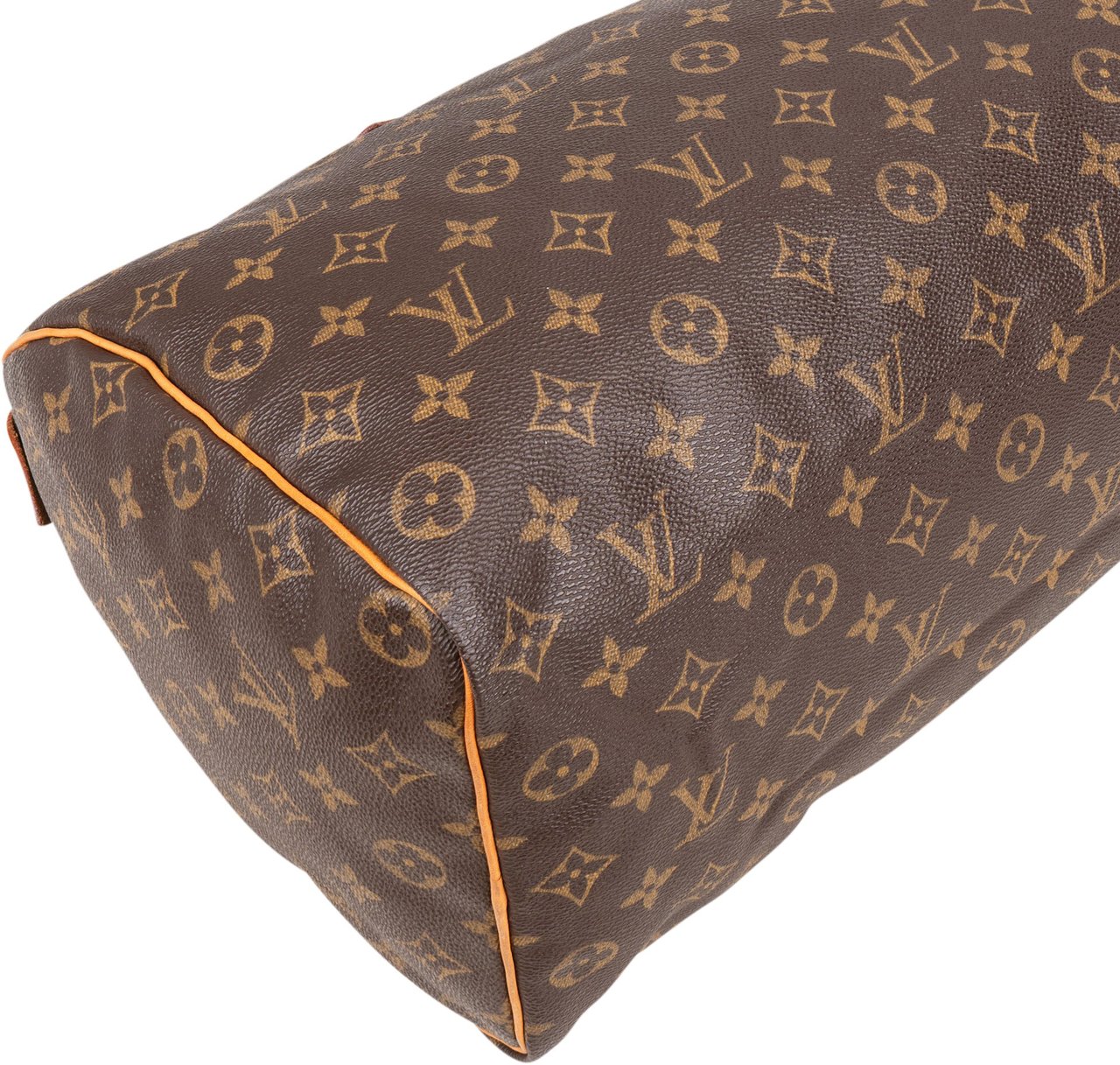 Louis Vuitton Louis Vuitton Canvas Monogram Speedy 35 Handbag Bruin