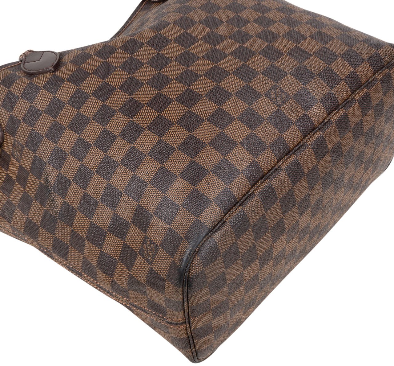 Louis Vuitton Louis Vuitton Damier Ebene Monogram Neverfull MM Shopper Handbag Bruin
